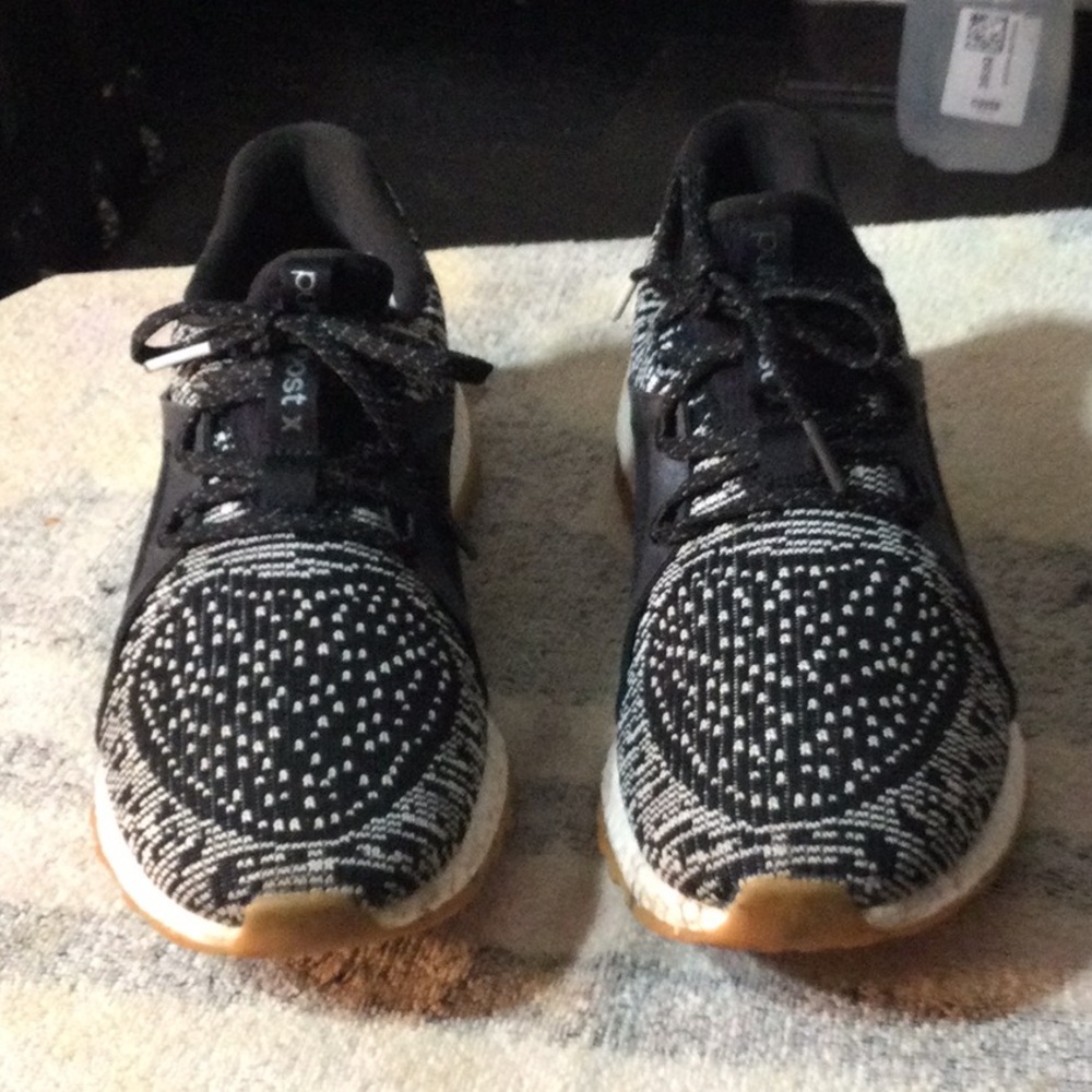 Black and White Patterned Sneakers